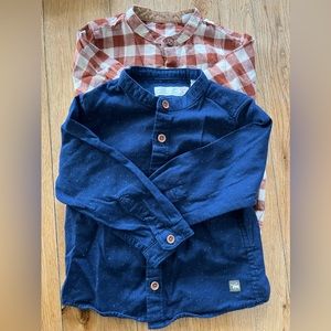 2) Zara Baby button down shirts